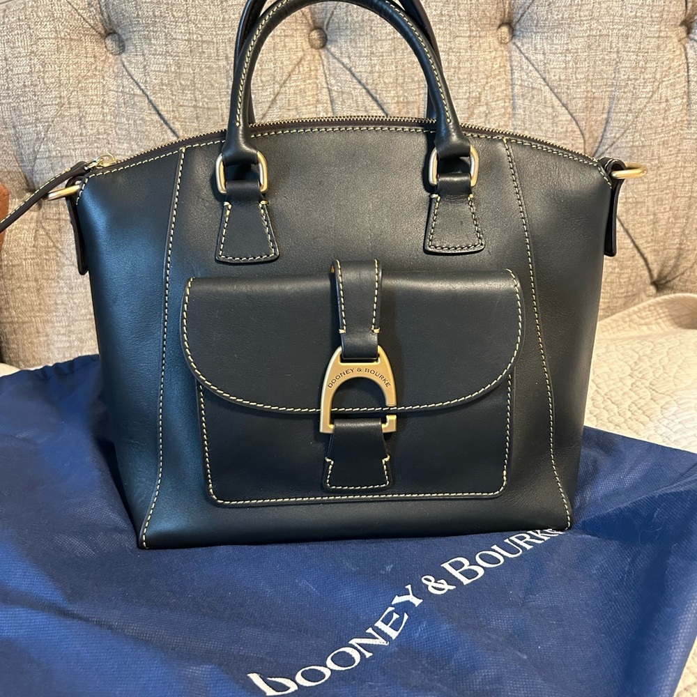 Dooney & Bourke black leather Satchel